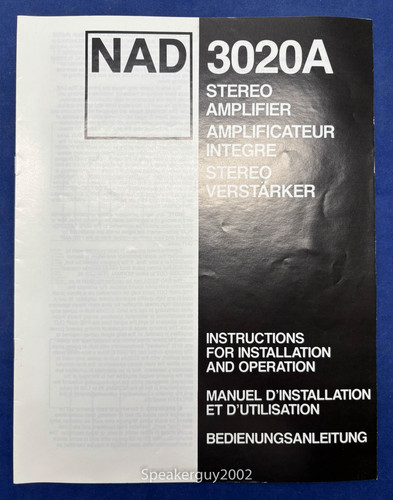 Amplificatore nad 3020a - nad,