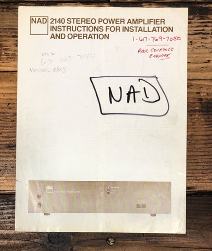 Amplificatore nad modello - nad, 2140