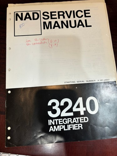 Nad 3240 amplificatore manuale - 3240,